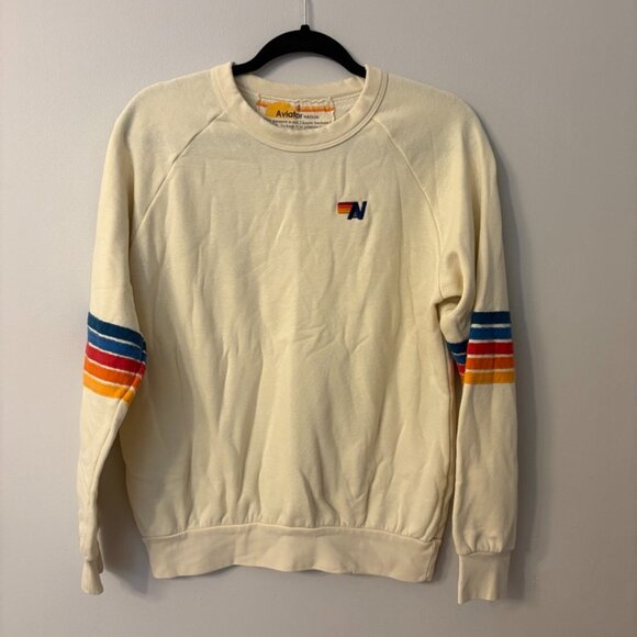 Aviator Nation Tops - Aviator Nation tan crew size s